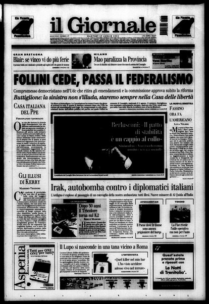 Il giornale : quotidiano del mattino